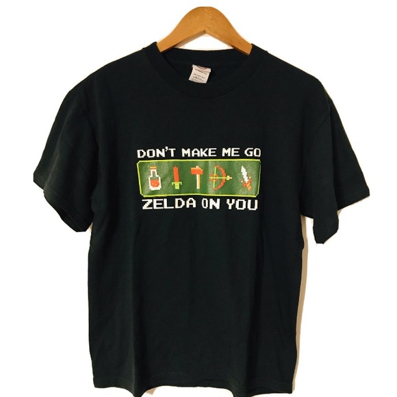Vintage 2003 Medium Dont Make Me Go Zelda Shirt - Picture 1 of 5